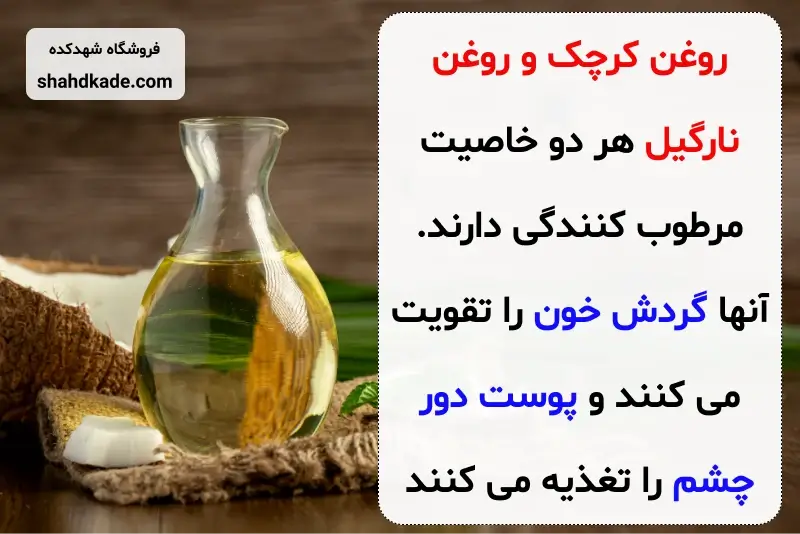 ماسک روغن کرچک و عسل و سیاهی دور چشم