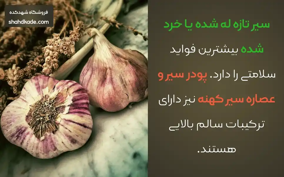 خواص سیر برای سلامتی